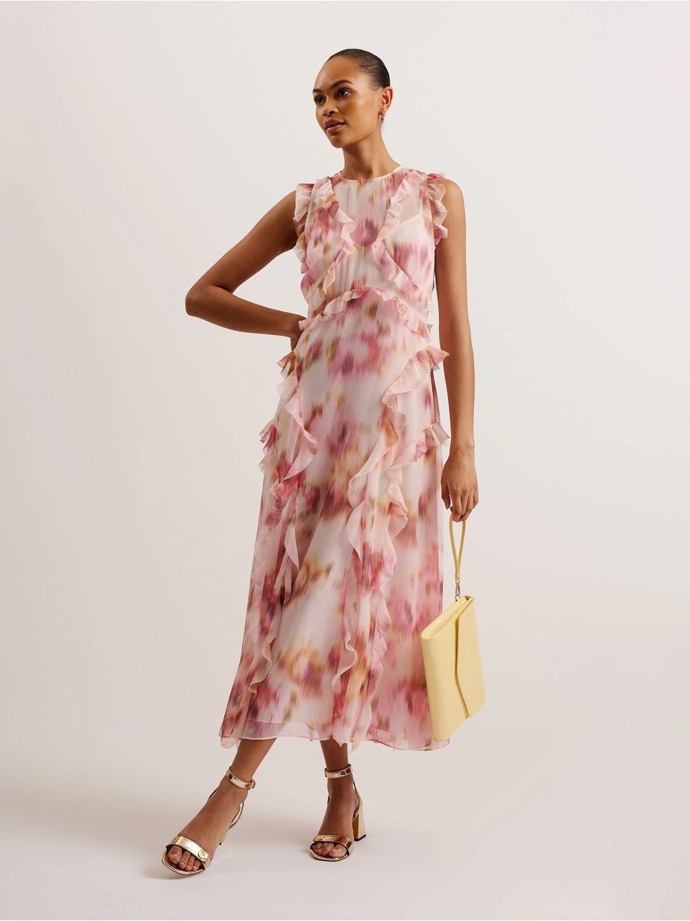 NWT Ted Baker Hisako Cross Front Maxi Dress